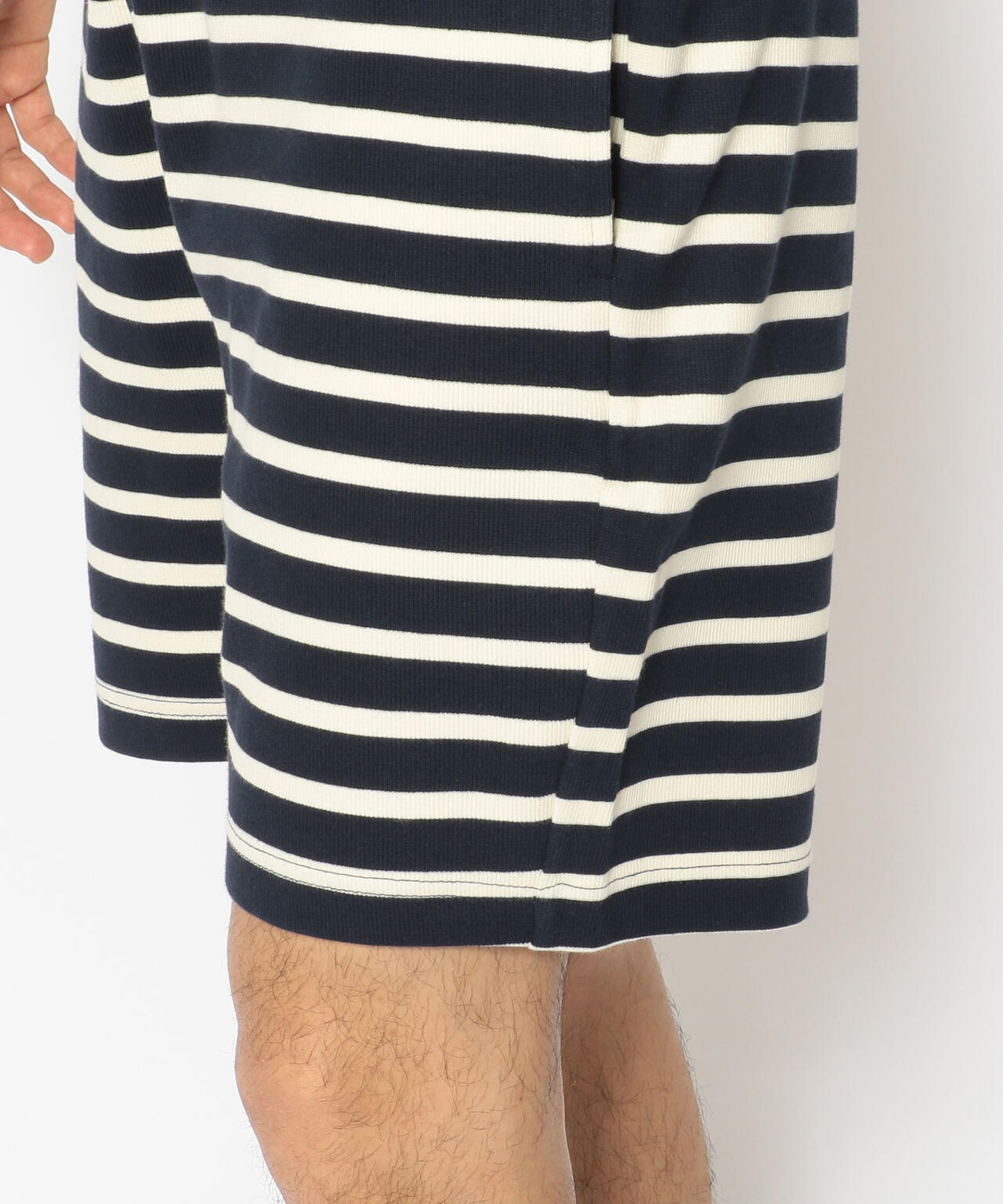 【DAILY/デイリー】ボーダー リブ ショーツ/BORDER RIB SHORT PANT