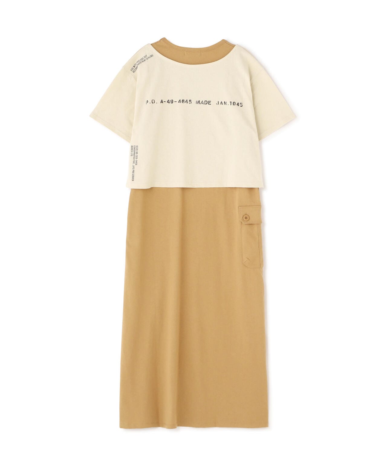【直営店限定】2WAY SET CARGO ONEPIECE/ 2ウェイセットカーゴワンピース