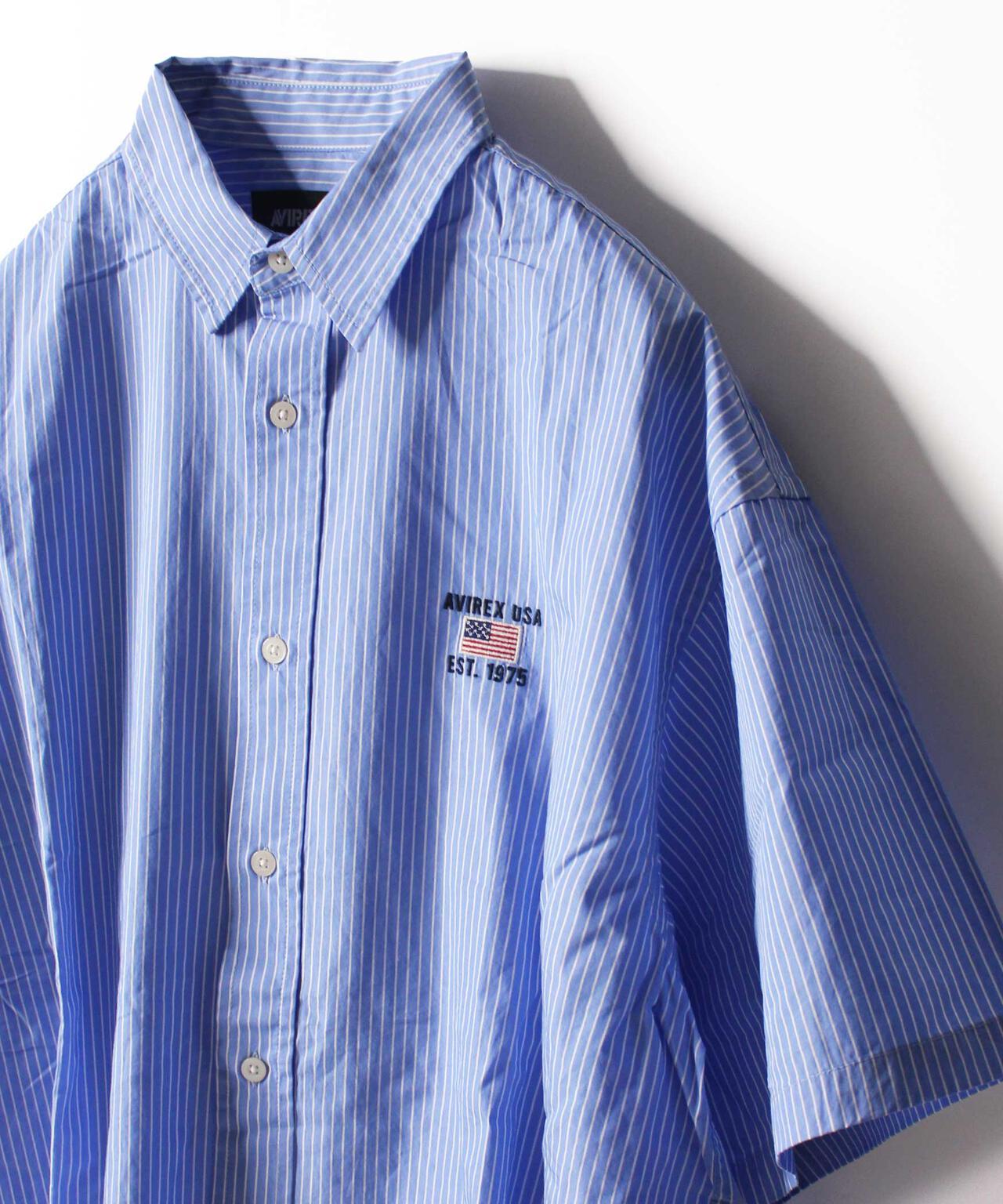 【WEB&DEPOT限定】ワイド オックスフォード 半袖シャツ/ S/S WIDE OXFORD SHIRT