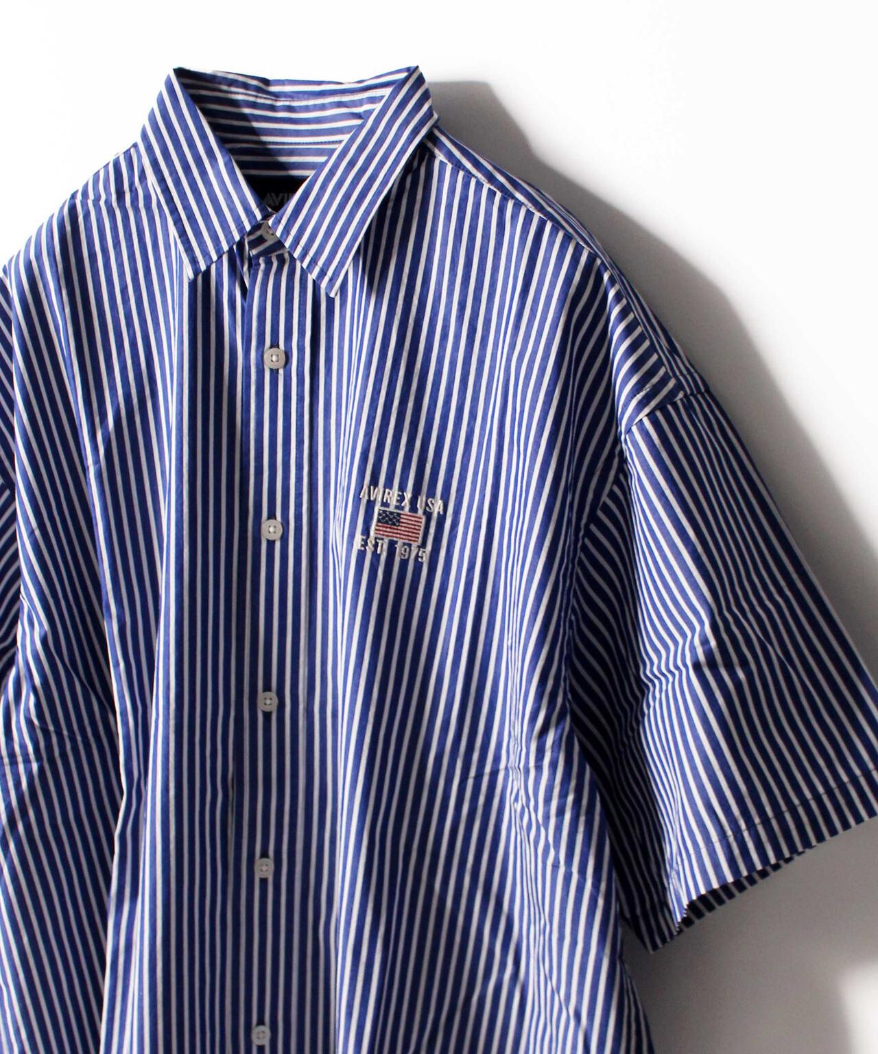 【WEB&DEPOT限定】ワイド オックスフォード 半袖シャツ/ S/S WIDE OXFORD SHIRT