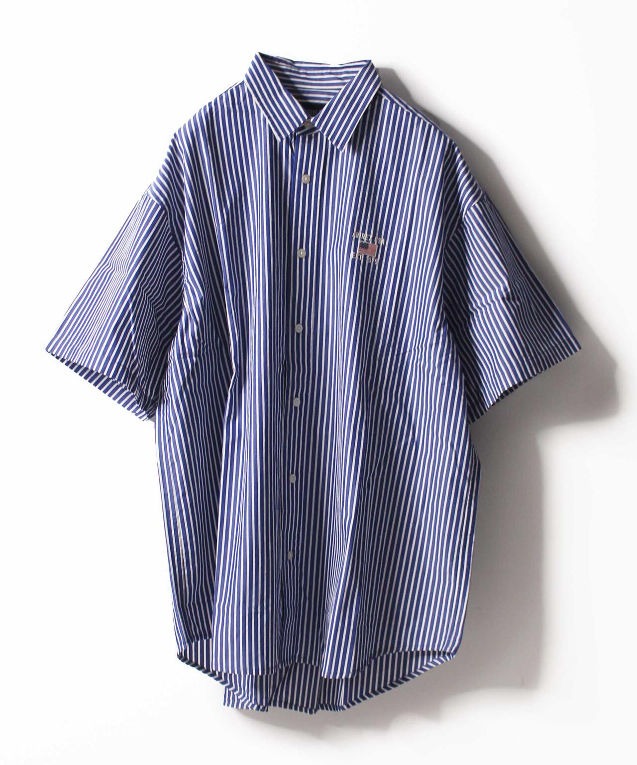 【WEB&DEPOT限定】ワイド オックスフォード 半袖シャツ/ S/S WIDE OXFORD SHIRT