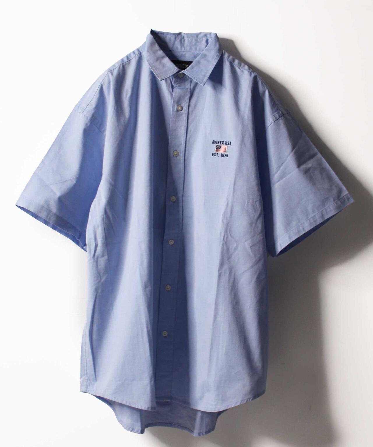 【WEB&DEPOT限定】ワイド オックスフォード 半袖シャツ/ S/S WIDE OXFORD SHIRT