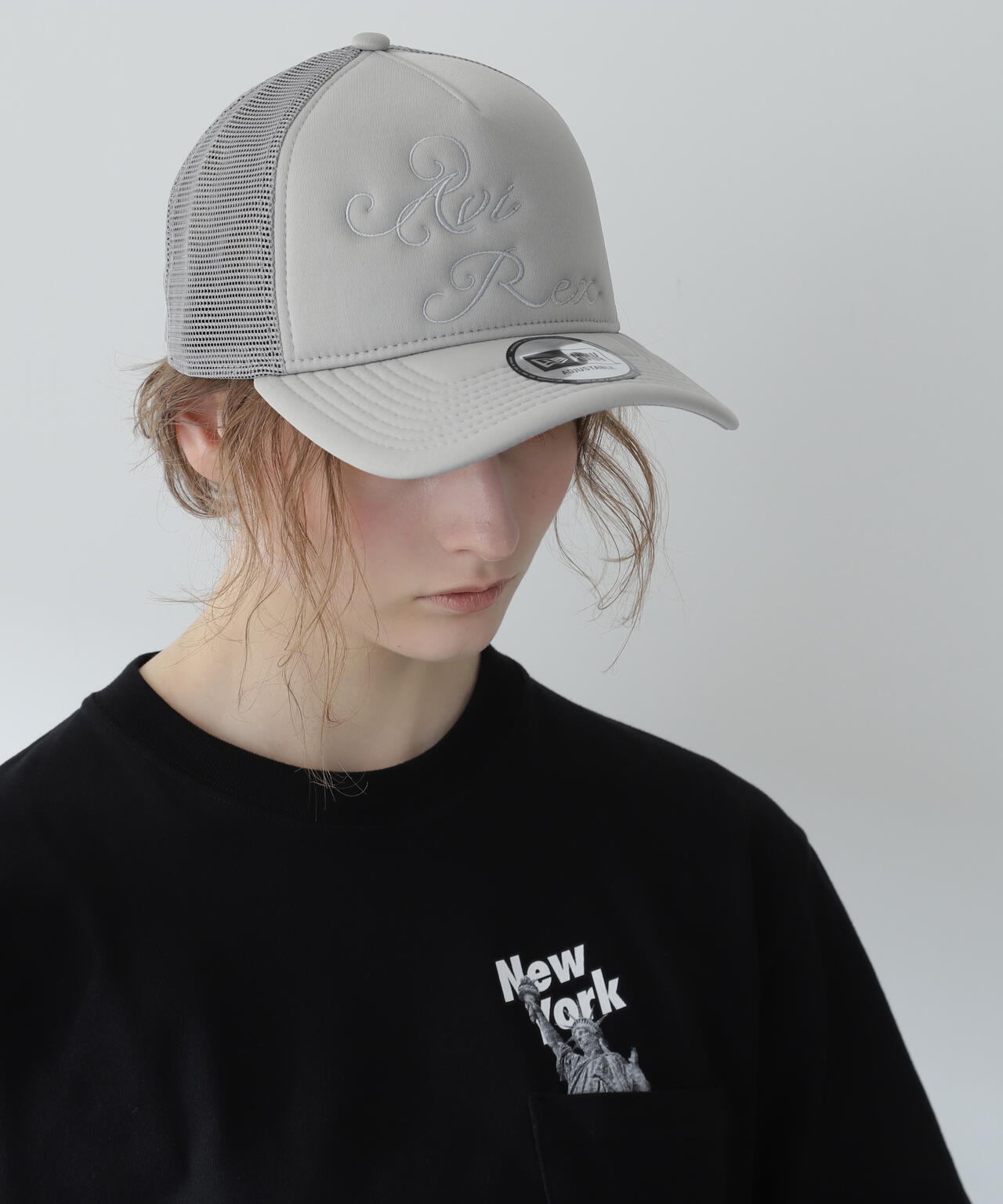 【NEW ERA/ニューエラ】 カーシブ ロゴ メッシュ キャップ / CURSIVE LOGO MESH CAP