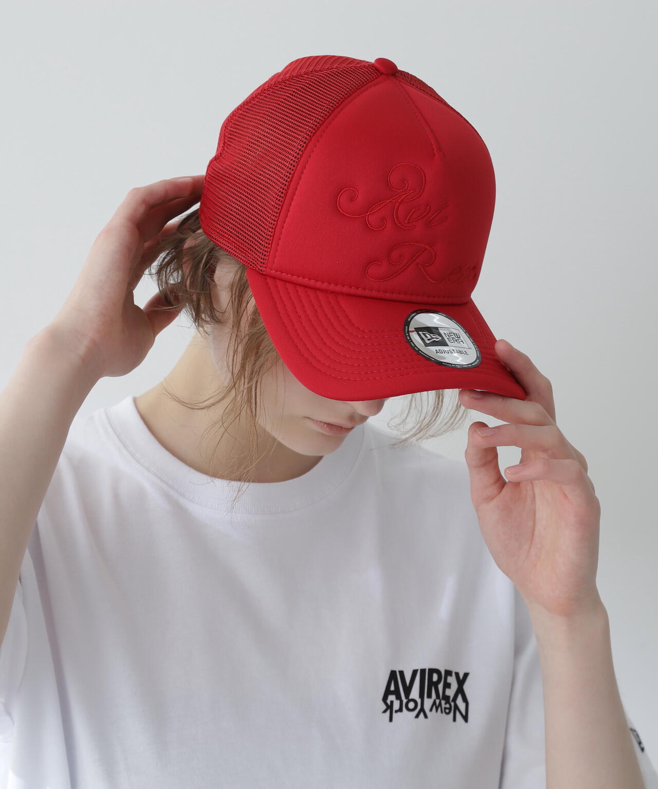 【NEW ERA/ニューエラ】 カーシブ ロゴ メッシュ キャップ / CURSIVE LOGO MESH CAP
