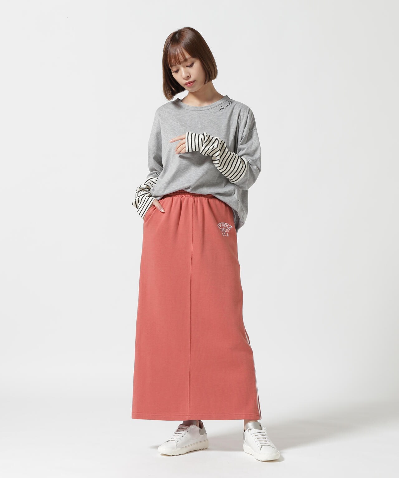 ≪WEB&DEPOT限定≫SWEAT PATCH SKIRT/ スウェットパッチスカート