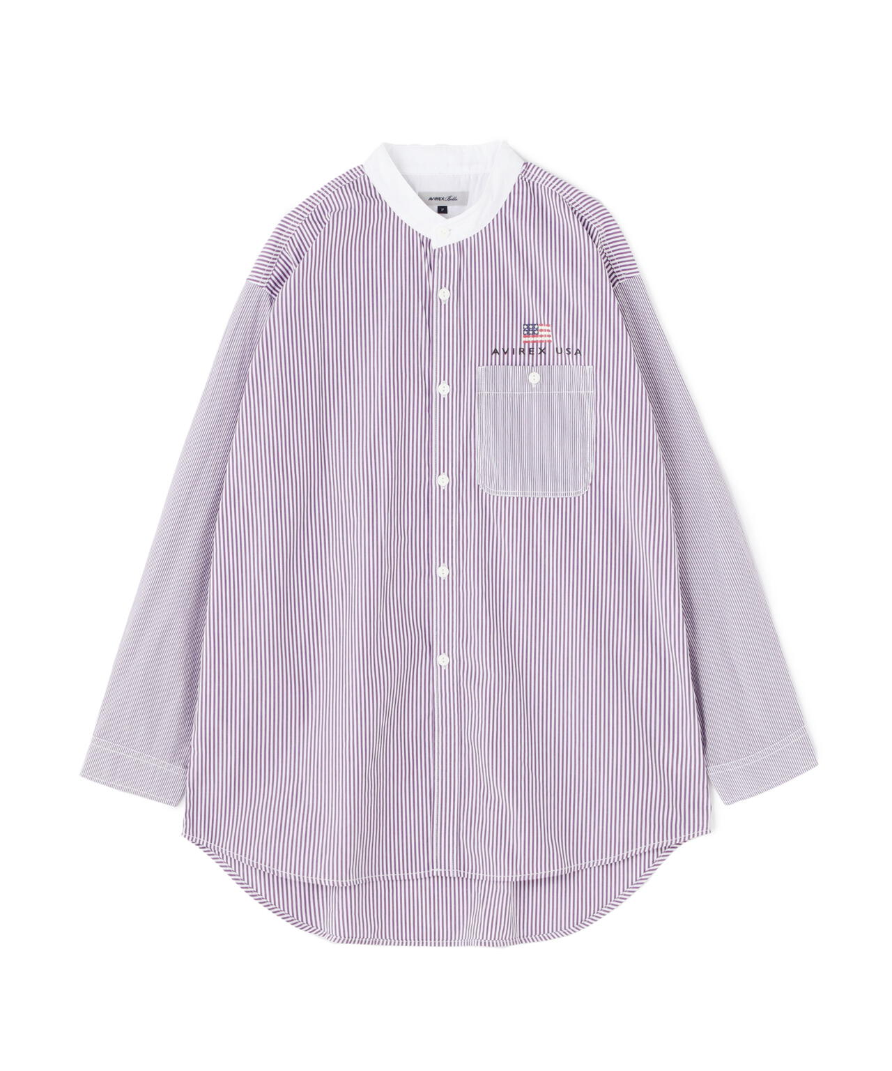CREZY PATTERN STRIPE SHIRT/ クレイジーパターンストライプシャツ
