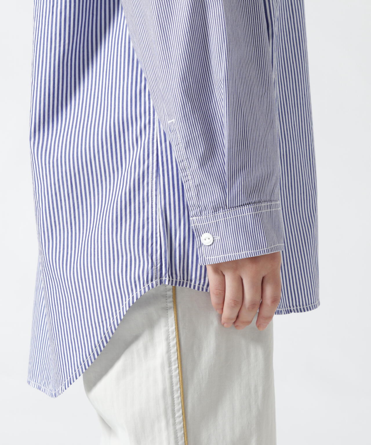 CREZY PATTERN STRIPE SHIRT/ クレイジーパターンストライプシャツ
