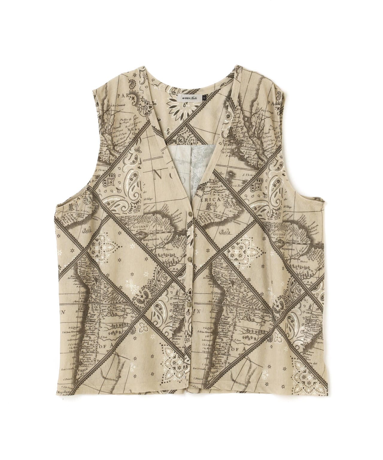 直営店限定/ BANDANA CHART MIX CUT SHIRT/ バンダナチャートミックスカットシャツ