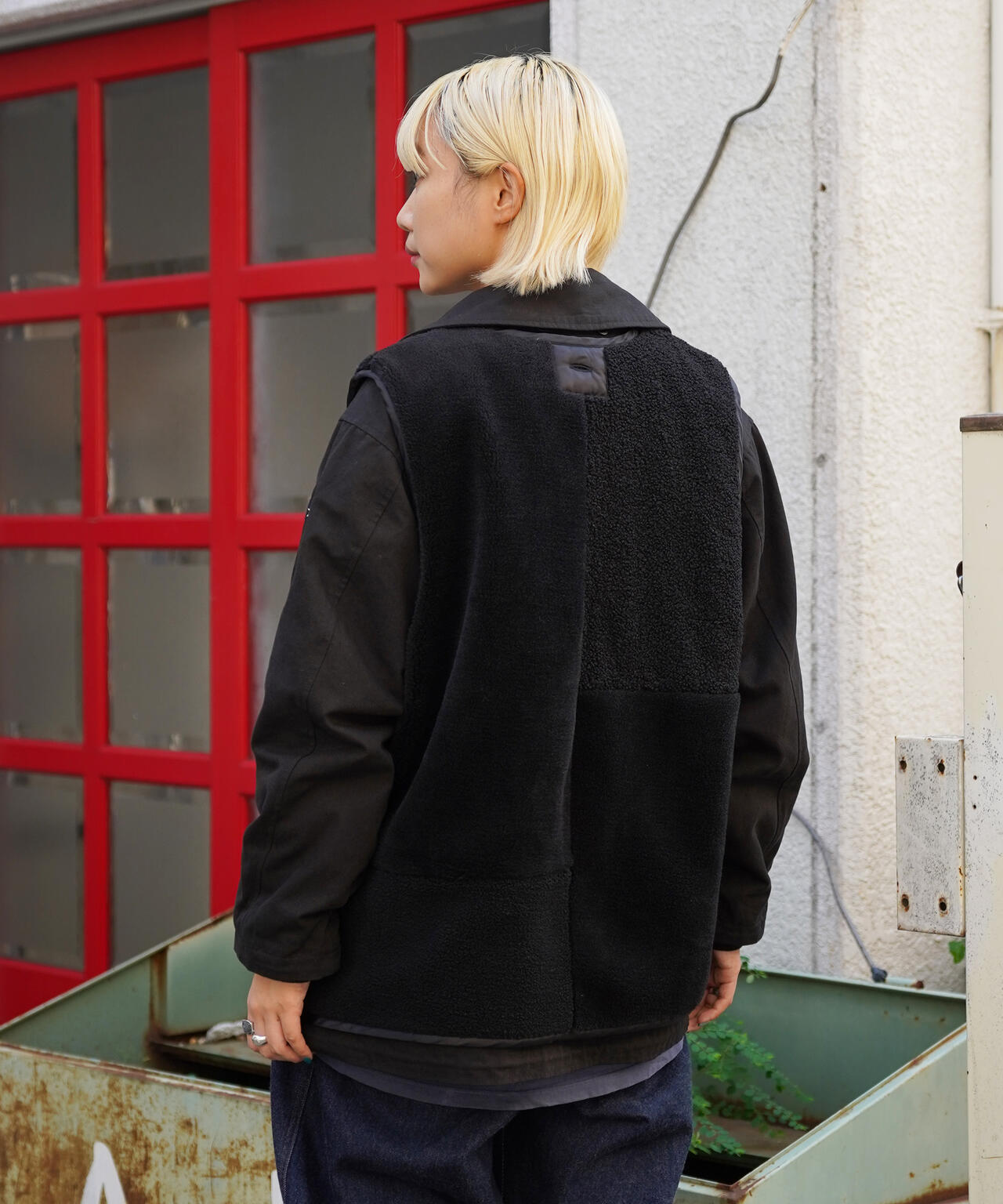 MULTI DECK JACKET WITH BOA VEST/ マルチデッキジャケットウィズボアベスト