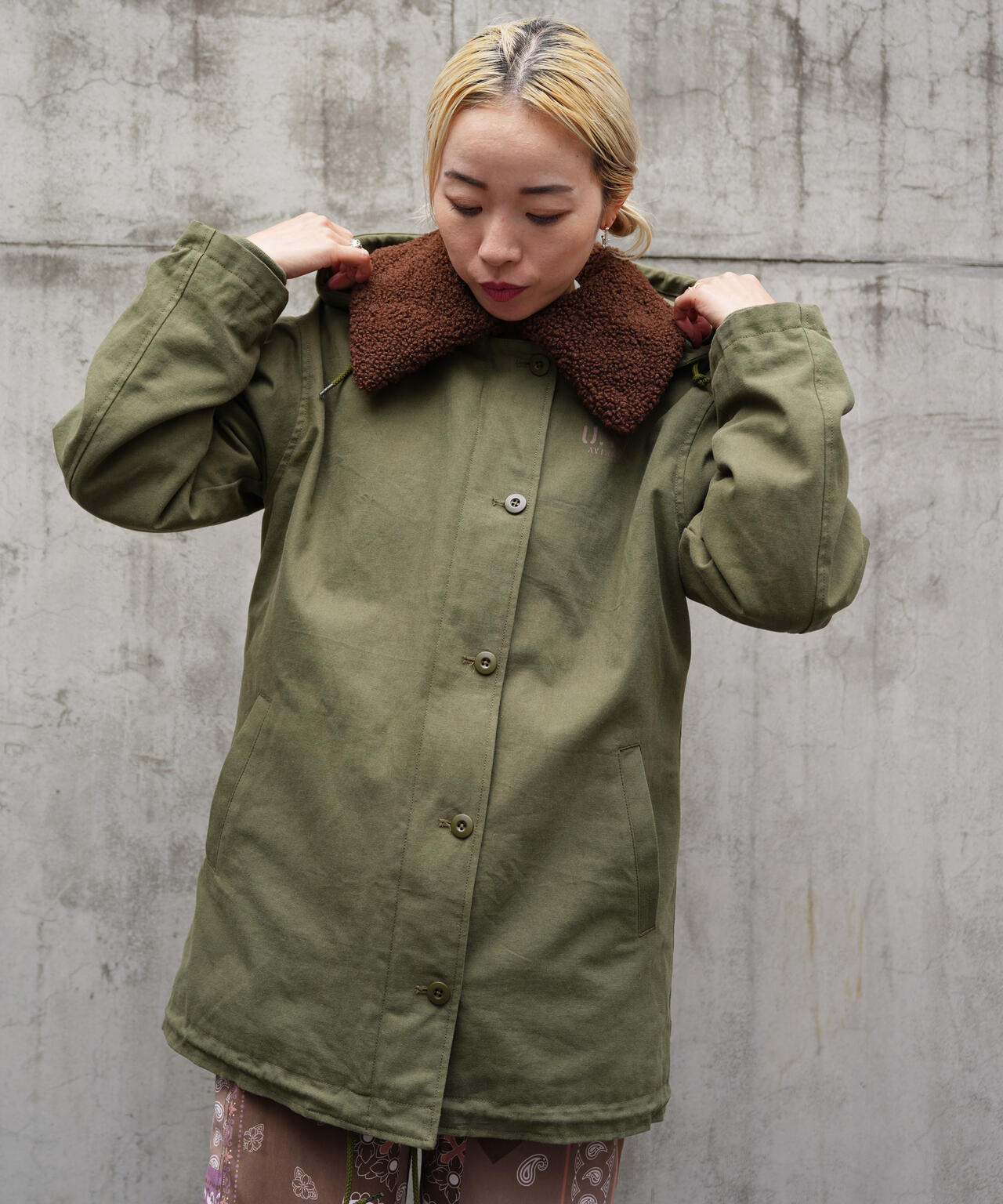 MULTI DECK JACKET WITH BOA VEST/ マルチデッキジャケットウィズボアベスト