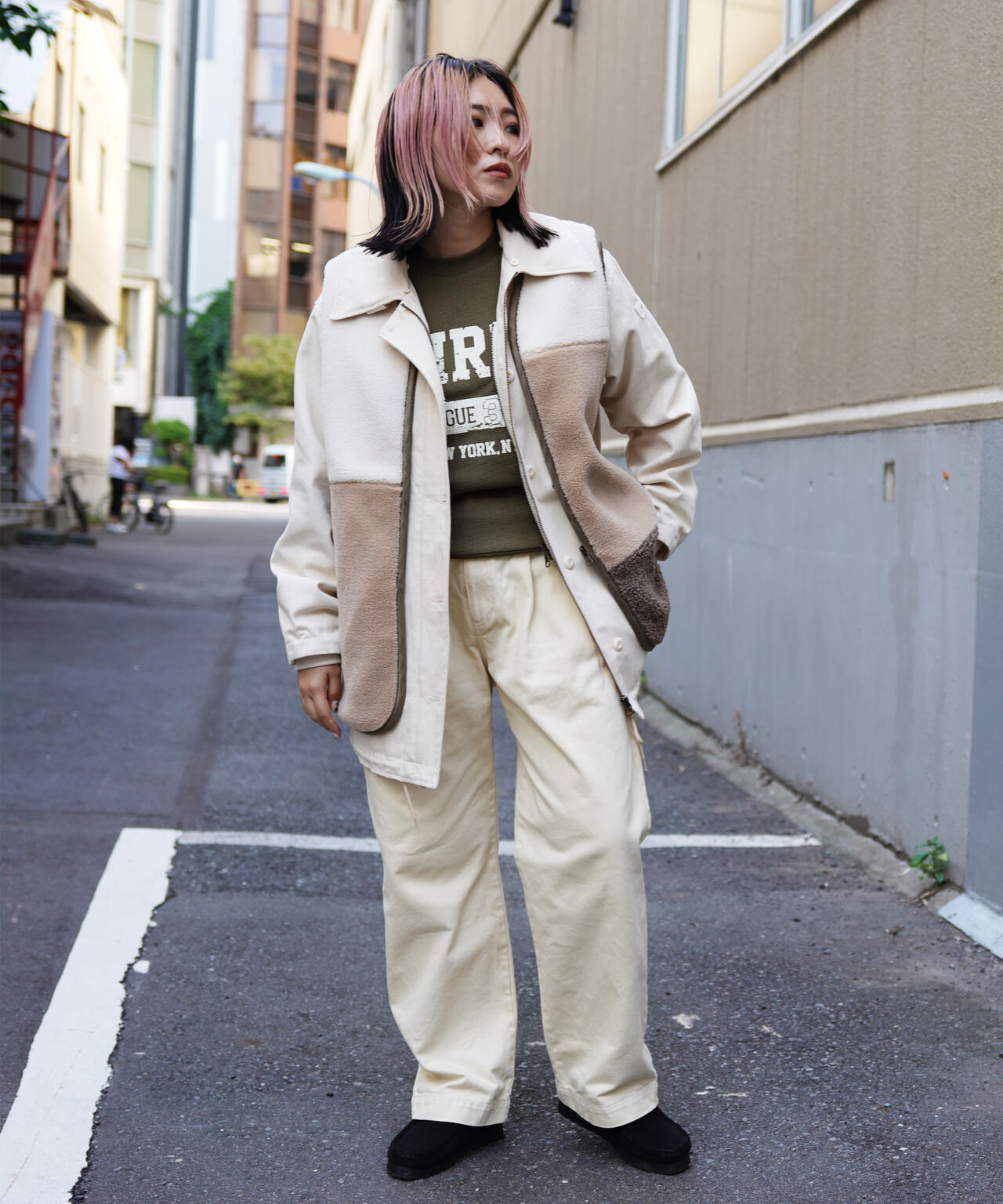 MULTI DECK JACKET WITH BOA VEST/ マルチデッキジャケットウィズボアベスト