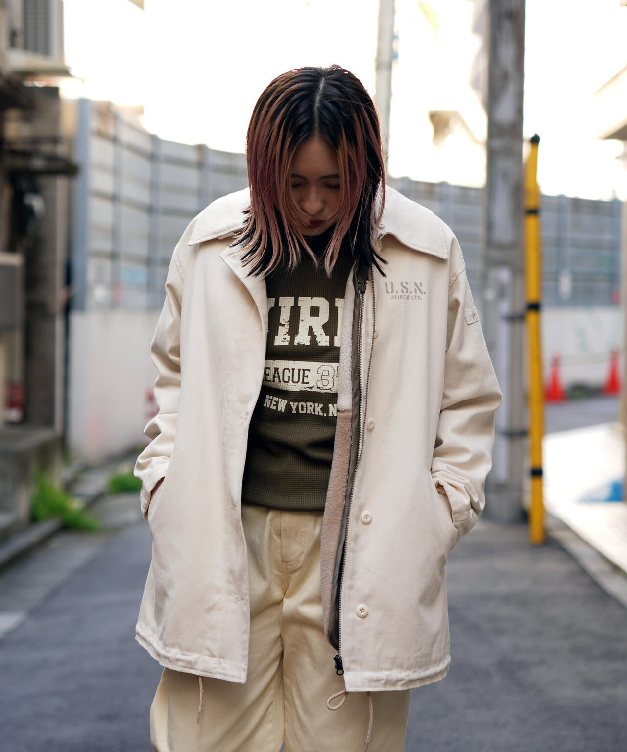 MULTI DECK JACKET WITH BOA VEST/ マルチデッキジャケットウィズボアベスト