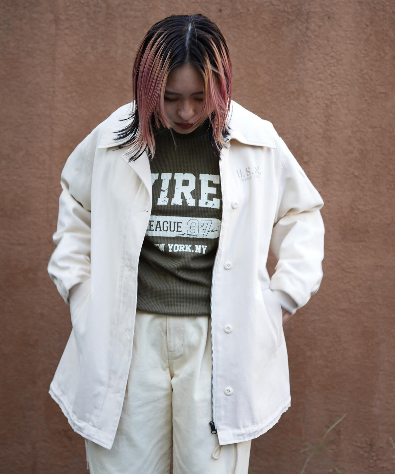 MULTI DECK JACKET WITH BOA VEST/ マルチデッキジャケットウィズボアベスト