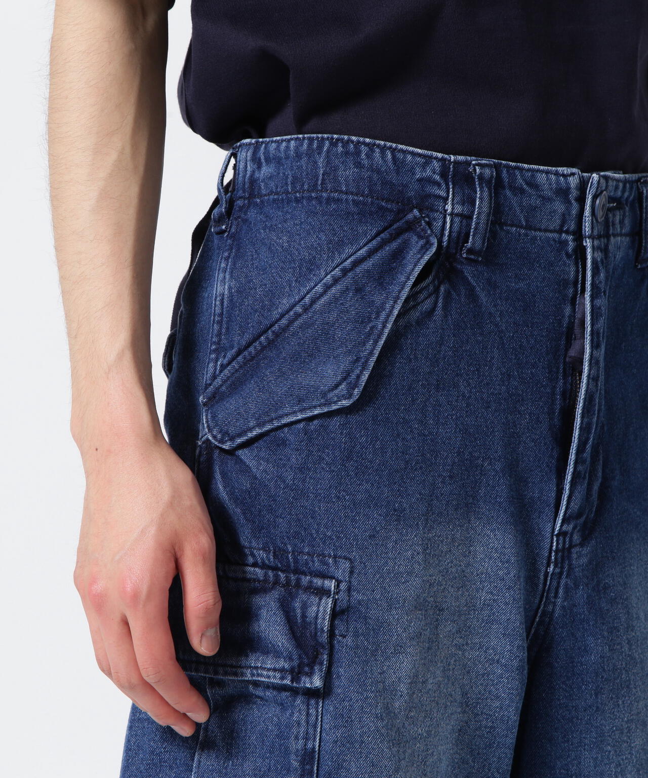 《WEB&DEPOT限定》M-65 FATIGUE DENIM SHORT PANTS / M-65 ファティーグ デニム ショートパンツ