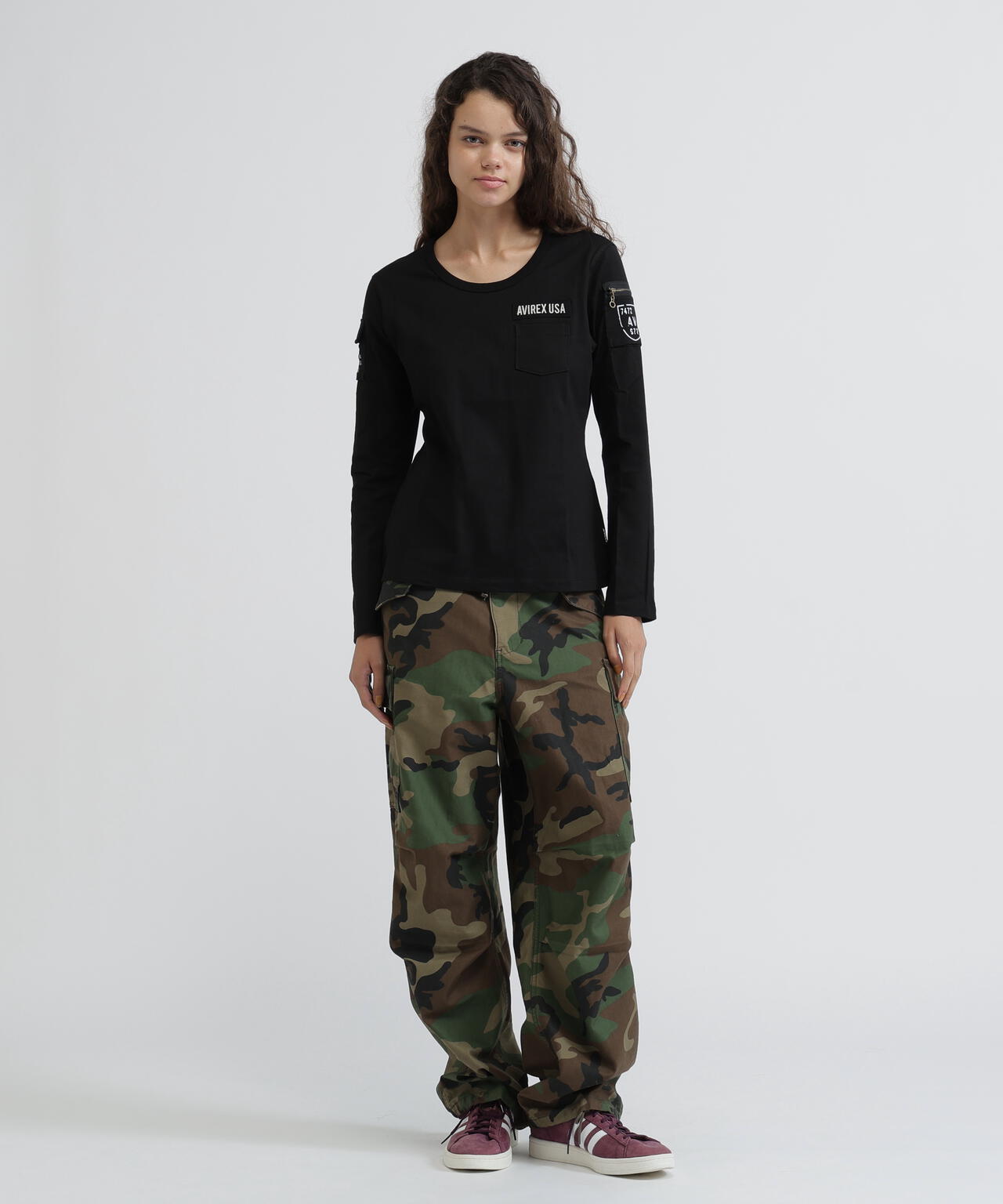 《価格改定商品》 《WOMAN》FATIGUE L/S T-SHIRT/ ファティーグロングスリーブTシャツ