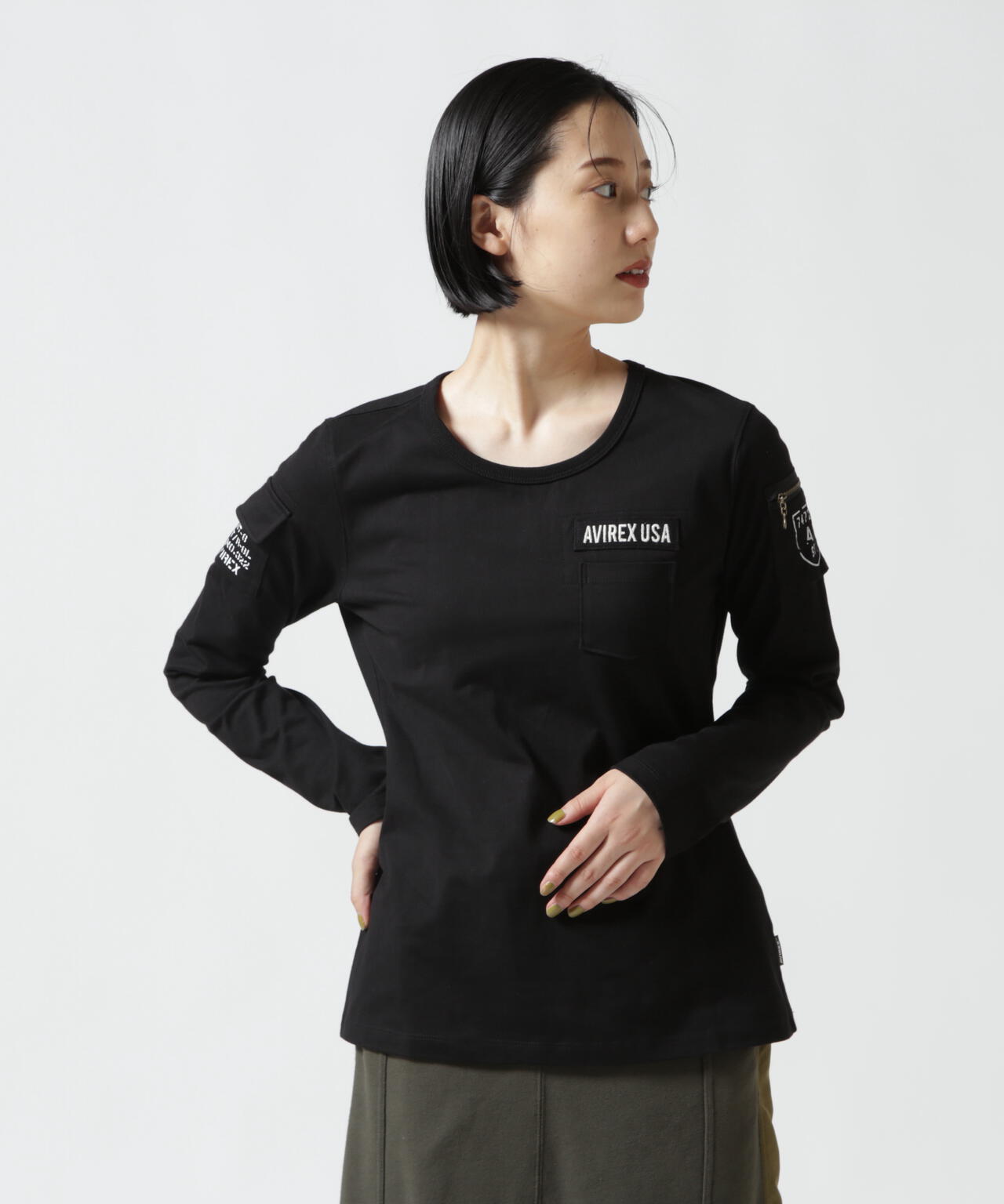 《価格改定商品》 《WOMAN》FATIGUE L/S T-SHIRT/ ファティーグロングスリーブTシャツ