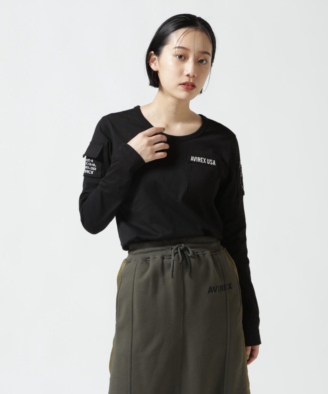 《価格改定商品》 《WOMAN》FATIGUE L/S T-SHIRT/ ファティーグロングスリーブTシャツ
