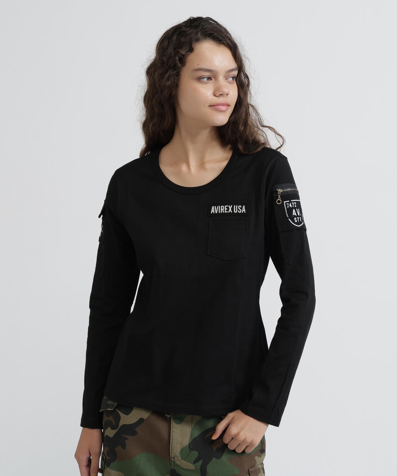 《価格改定商品》 《WOMAN》FATIGUE L/S T-SHIRT/ ファティーグロングスリーブTシャツ
