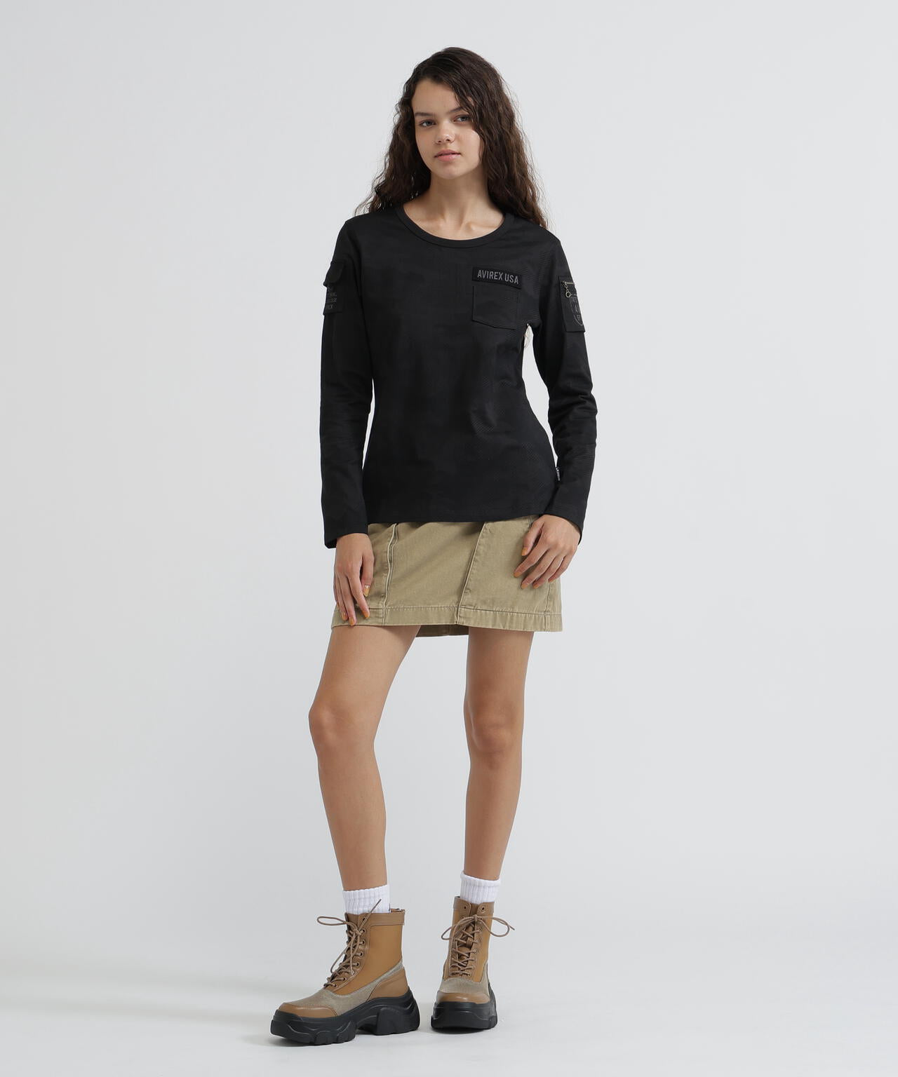 《価格改定商品》 《WOMAN》FATIGUE L/S T-SHIRT/ ファティーグロングスリーブTシャツ