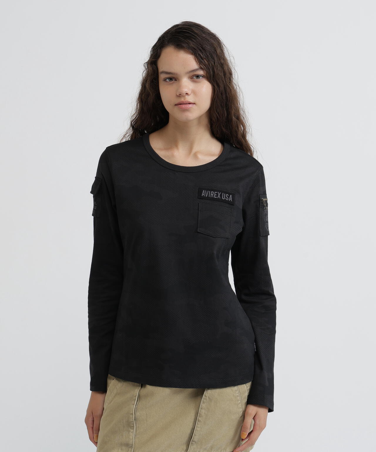 《価格改定商品》 《WOMAN》FATIGUE L/S T-SHIRT/ ファティーグロングスリーブTシャツ