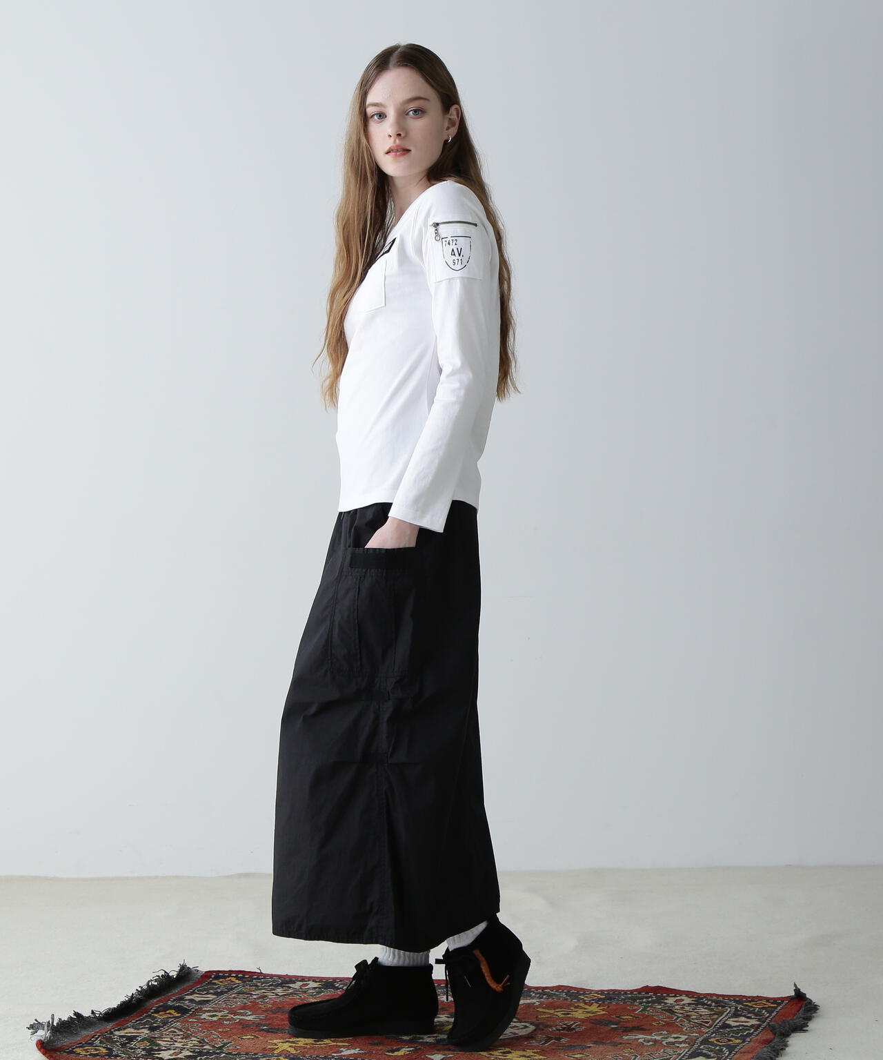 《価格改定商品》 《WOMAN》FATIGUE L/S T-SHIRT/ ファティーグロングスリーブTシャツ