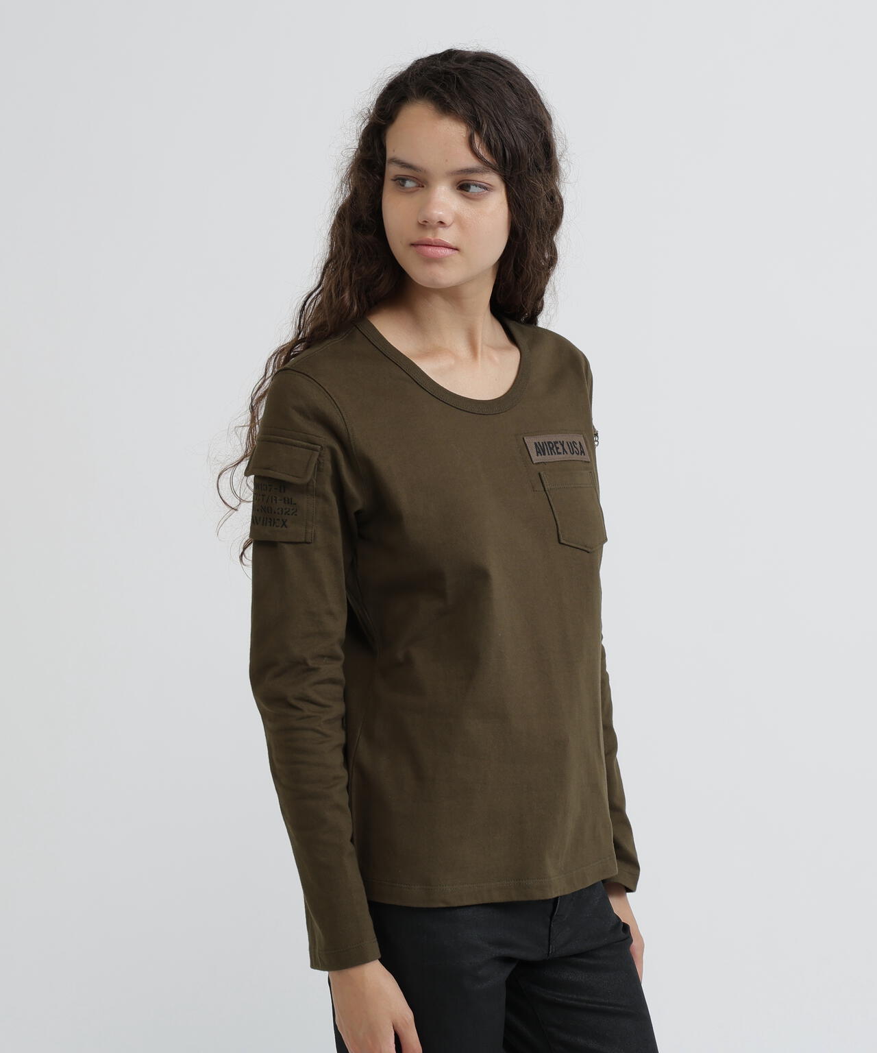 《価格改定商品》 《WOMAN》FATIGUE L/S T-SHIRT/ ファティーグロングスリーブTシャツ