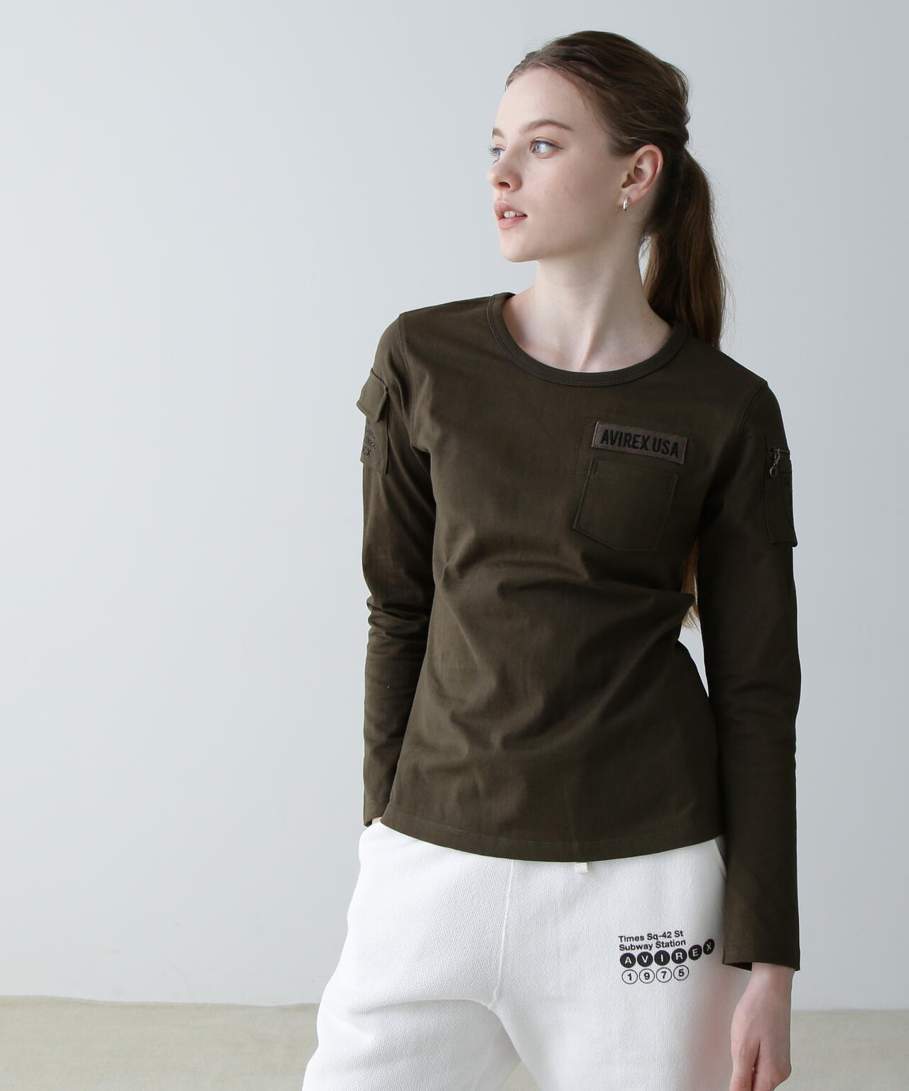 《価格改定商品》 《WOMAN》FATIGUE L/S T-SHIRT/ ファティーグロングスリーブTシャツ