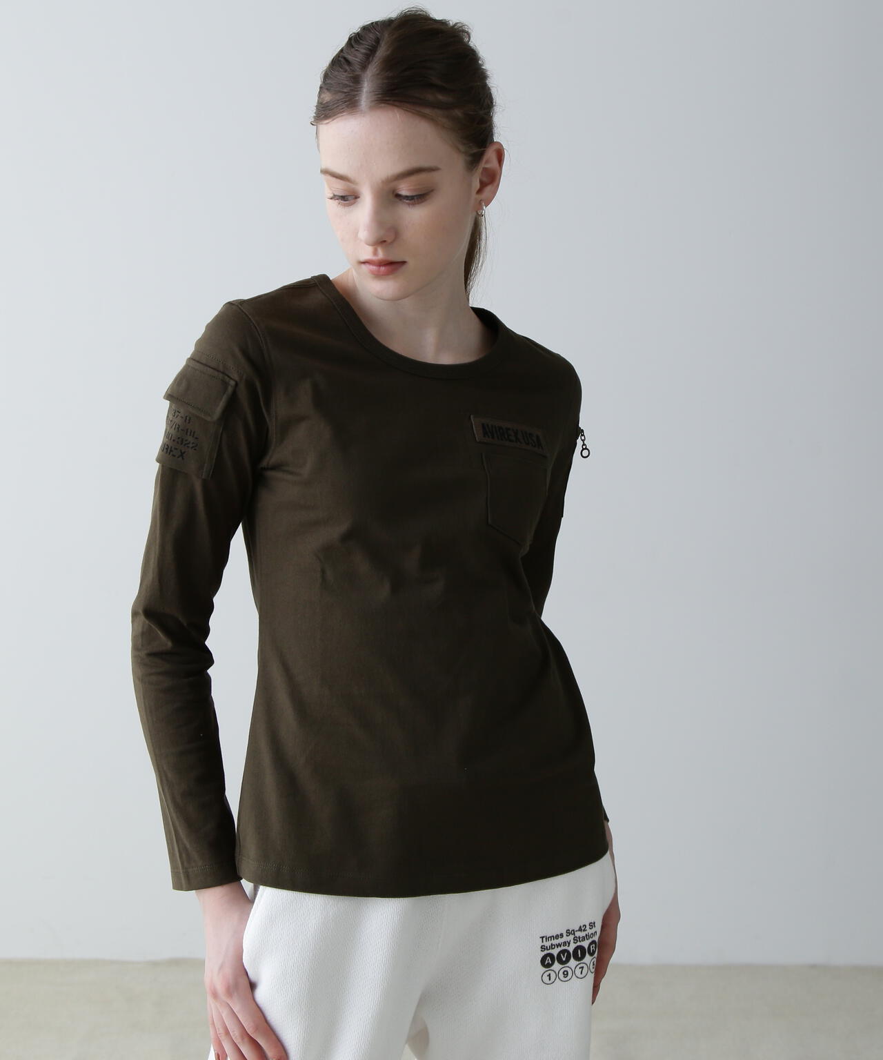 《価格改定商品》 《WOMAN》FATIGUE L/S T-SHIRT/ ファティーグロングスリーブTシャツ