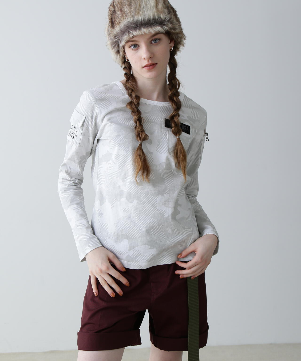 《価格改定商品》 《WOMAN》FATIGUE L/S T-SHIRT/ ファティーグロングスリーブTシャツ
