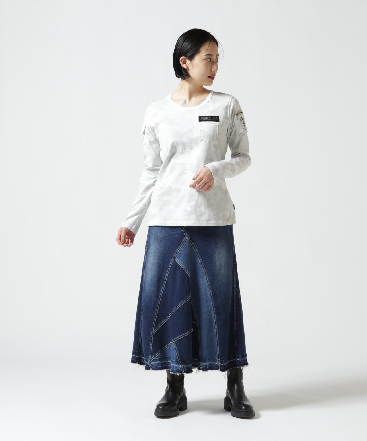 《価格改定商品》 《WOMAN》FATIGUE L/S T-SHIRT/ ファティーグロングスリーブTシャツ