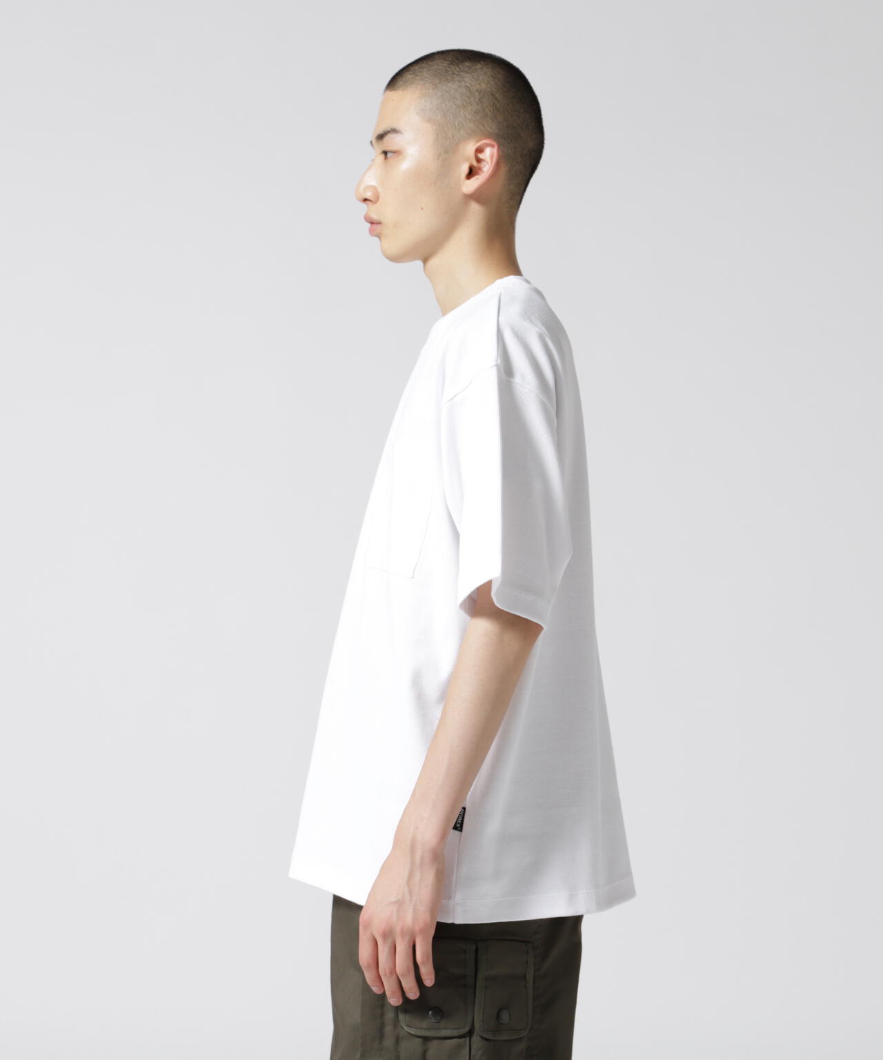 《DAILY/デイリー》S/S RIB LOOSE FIT T-SHIRT/リブ ルーズフィット 半袖 Tシャツ /