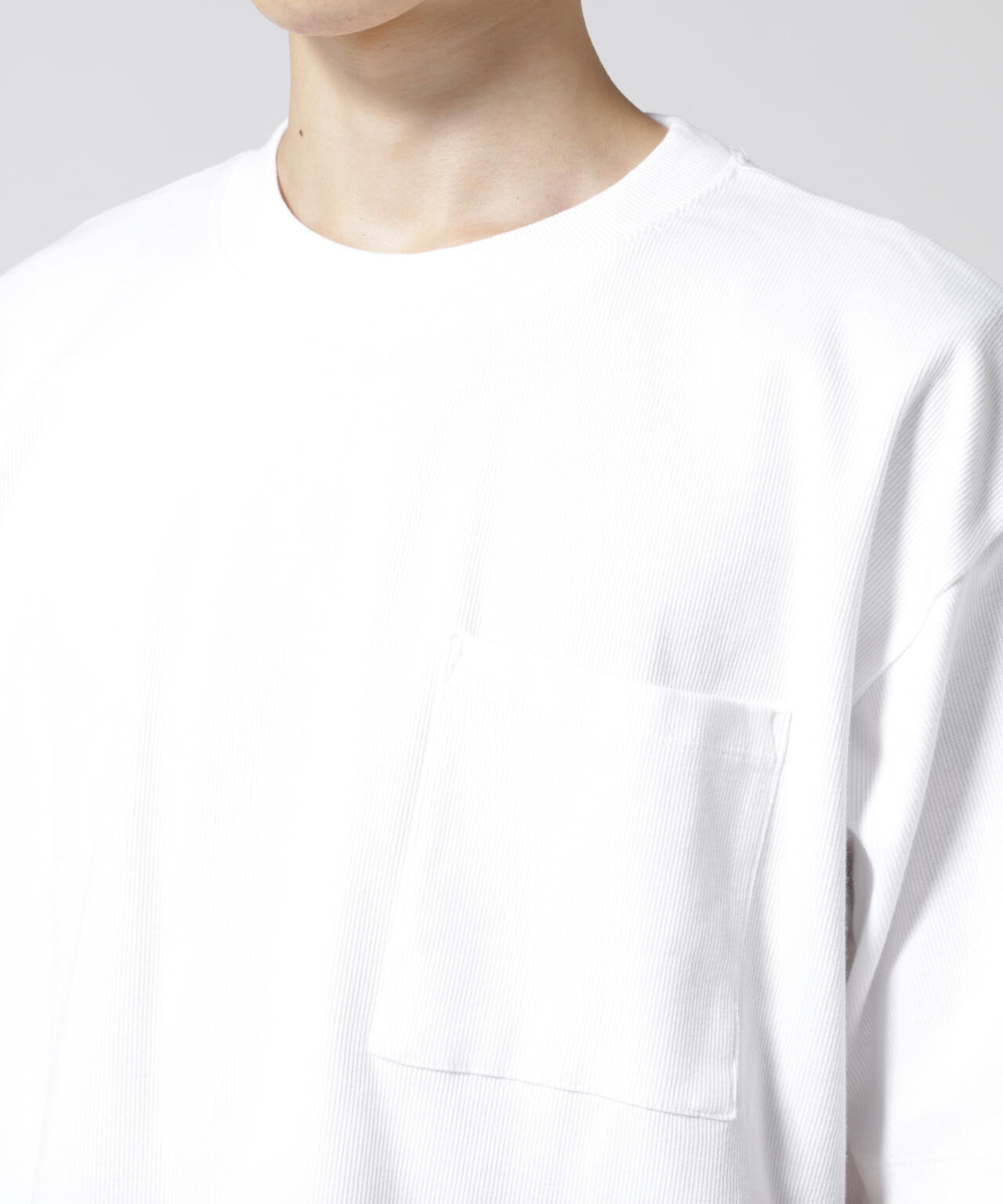 《DAILY/デイリー》S/S RIB LOOSE FIT T-SHIRT/リブ ルーズフィット 半袖 Tシャツ /