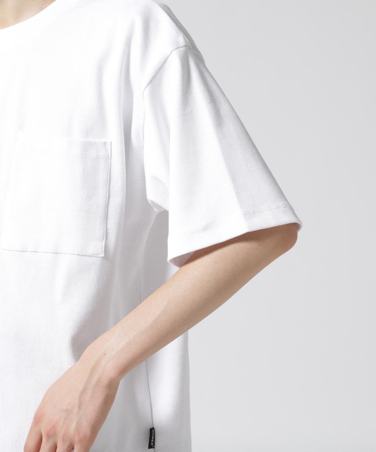 《DAILY/デイリー》S/S RIB LOOSE FIT T-SHIRT/リブ ルーズフィット 半袖 Tシャツ /