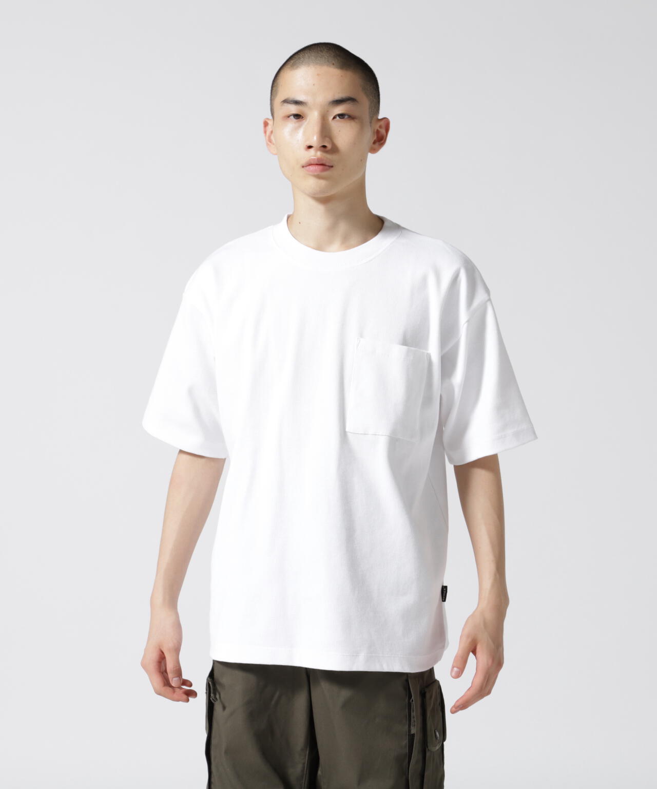 《DAILY/デイリー》S/S RIB LOOSE FIT T-SHIRT/リブ ルーズフィット 半袖 Tシャツ /