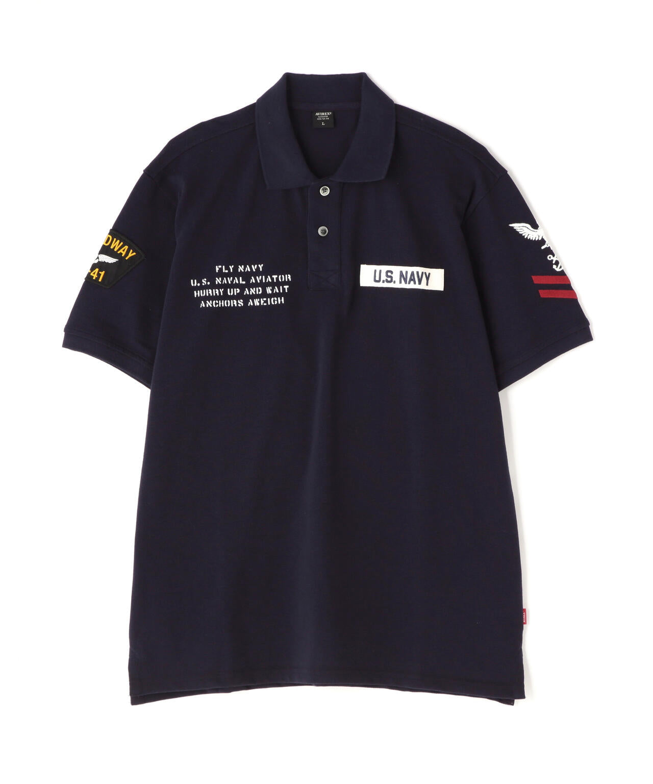 ネイバル パッチド ポロシャツ/NAVAL PATCHED POLO SHIRT