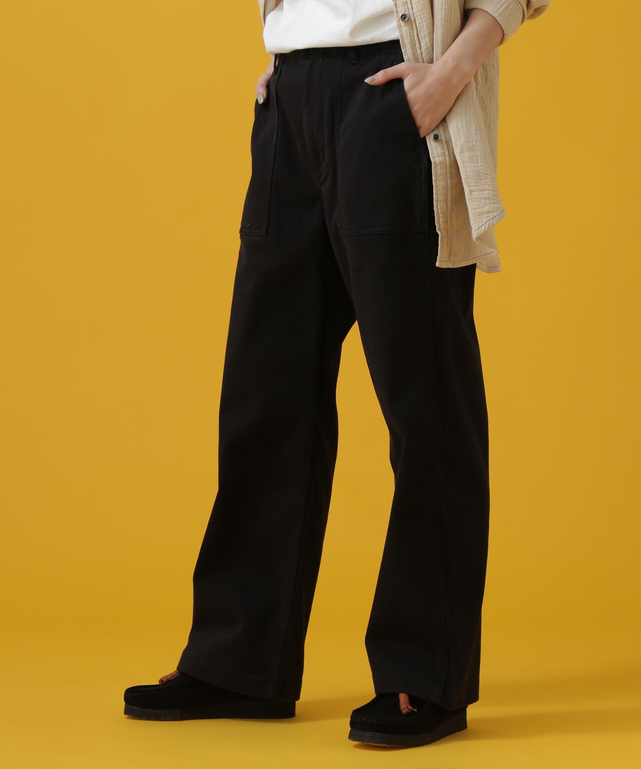 BAKER SEMI STRAIGHT PANTS/ ベイカーセミストレートパンツ