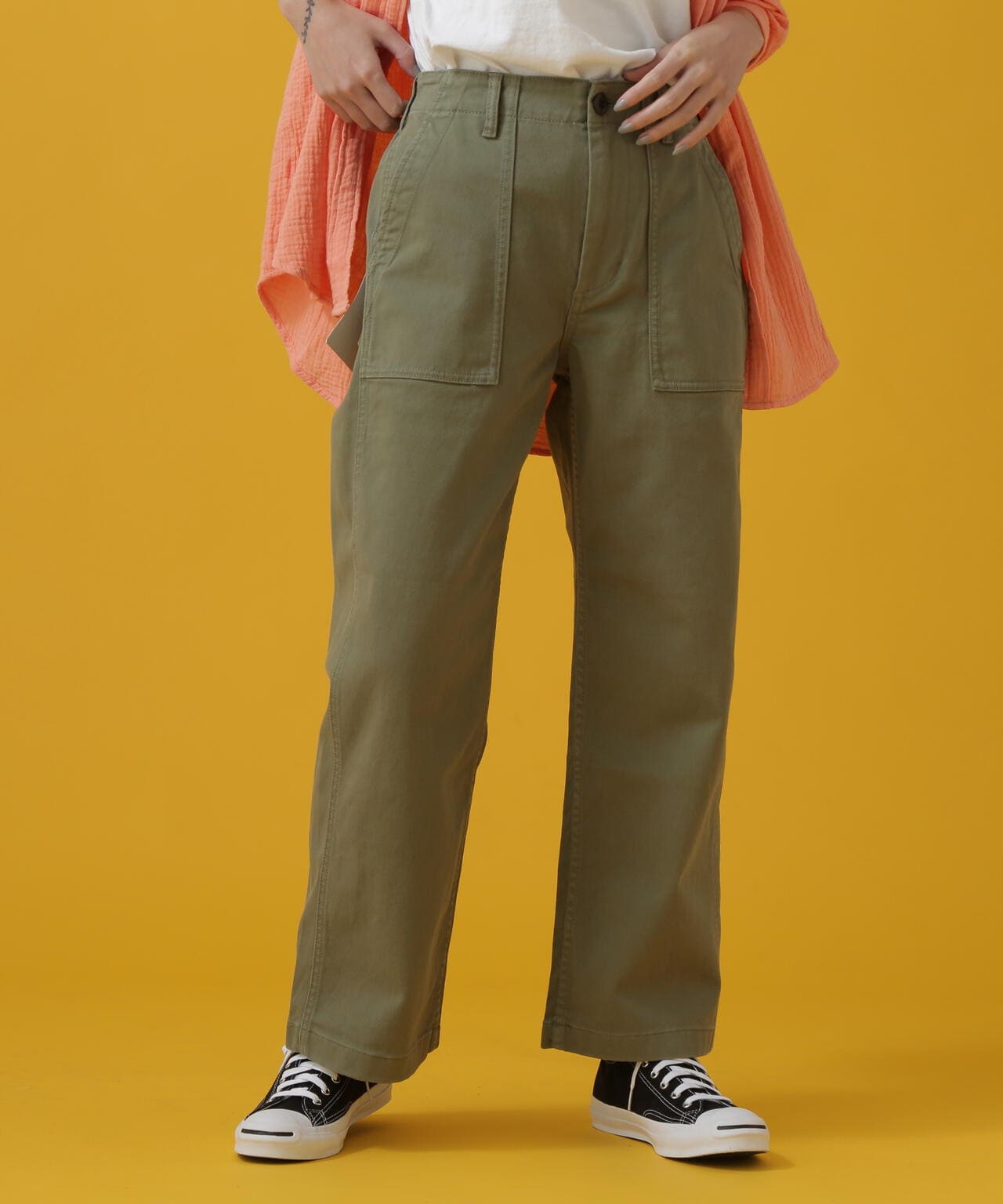 BAKER SEMI STRAIGHT PANTS/ ベイカーセミストレートパンツ