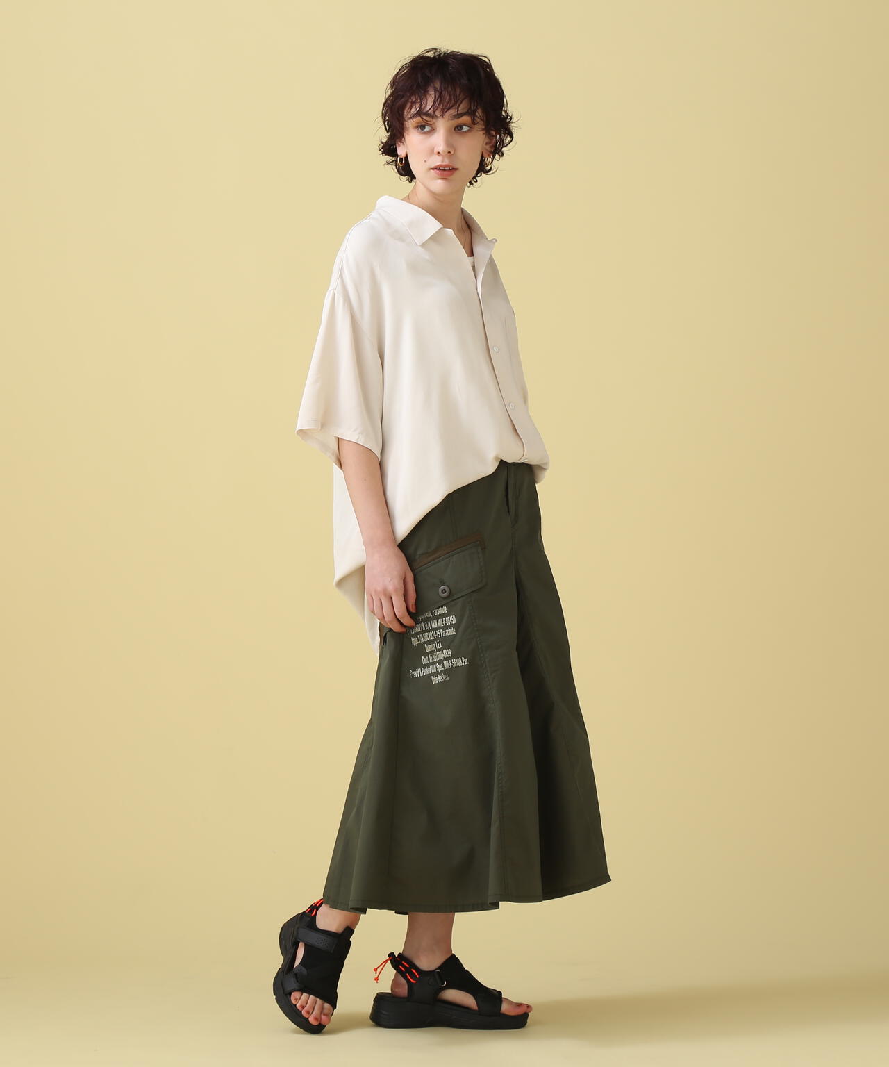 MILITARY HUNTING MERMAID SKIRT/ ミリタリーハンティングマーメイドスカート