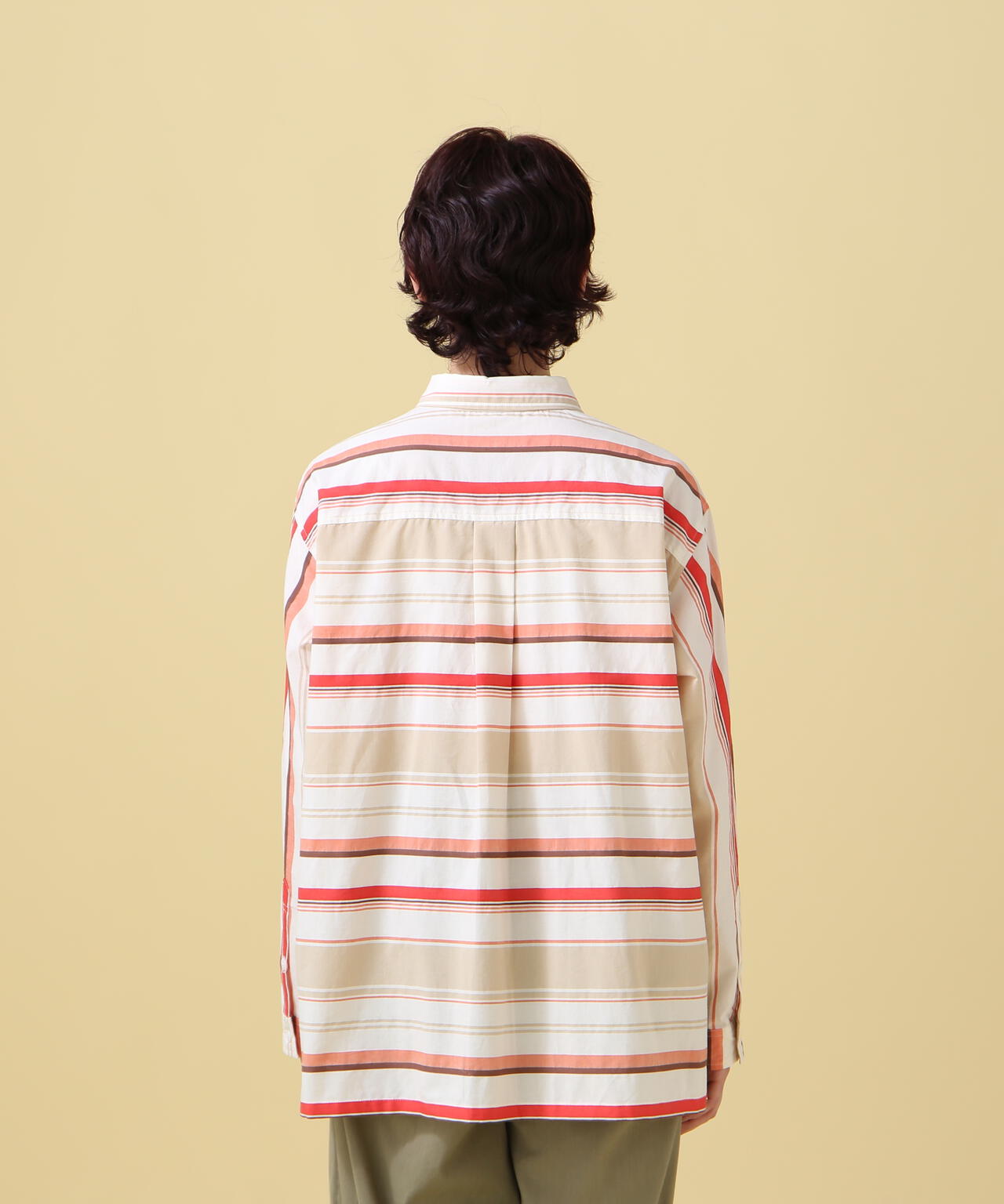 YARN-DYED MULTI BORDER SHIRT/ ヤーンダイ マルチボーダーシャツ