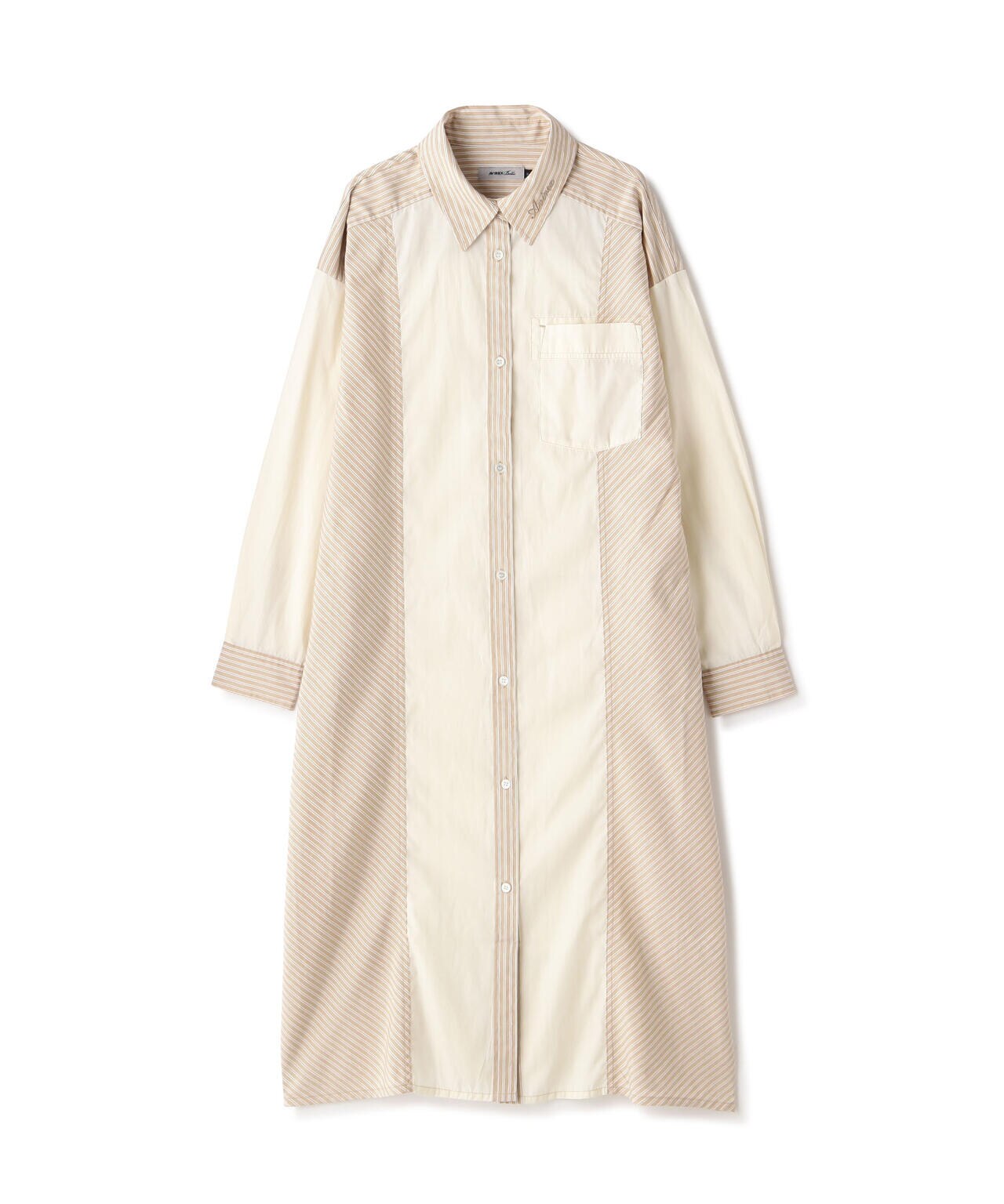 STRIPE SHIRT ONEPIECE/ ストライプシャツワンピース