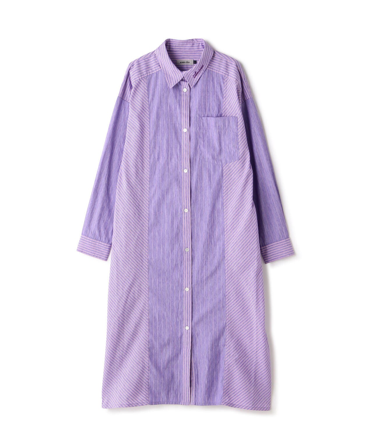 STRIPE SHIRT ONEPIECE/ ストライプシャツワンピース