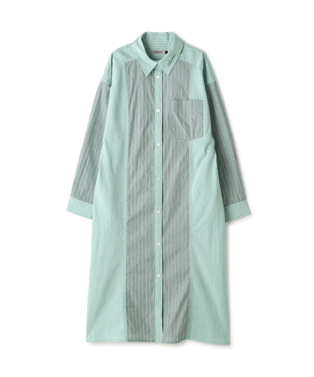 STRIPE SHIRT ONEPIECE/ ストライプシャツワンピース