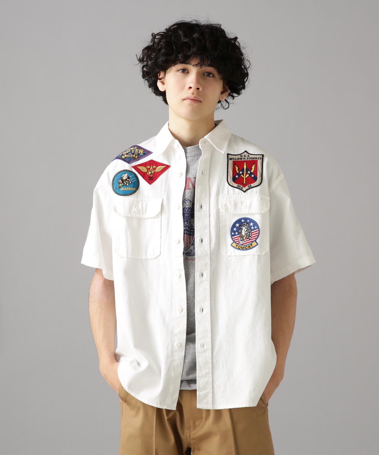 TOPGUN SHIRT SLEEVE SHIRT / トップガン 半袖 シャツ