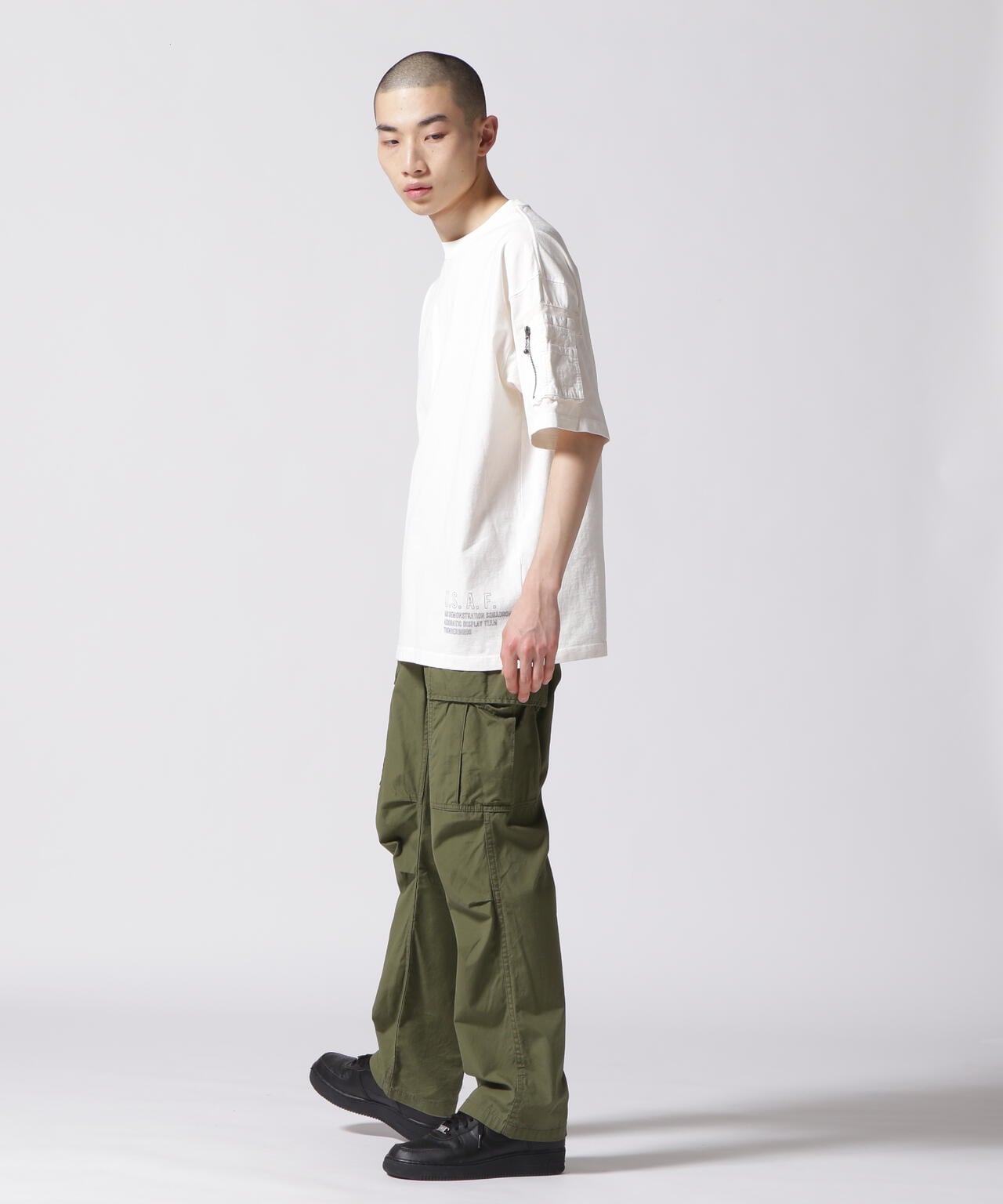 FADE WASH CIGAR POCKET T-SHIRT / フェイド ウォッシュ シガー ポケット Tシャツ