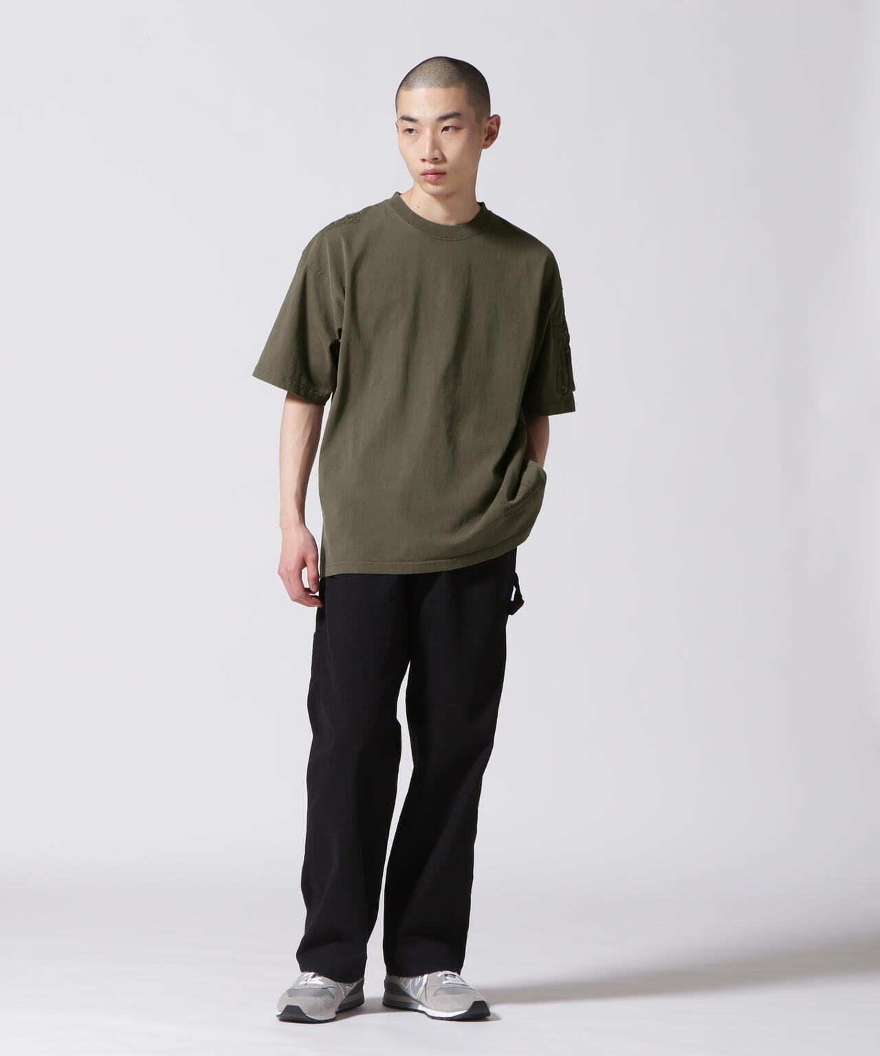 FADE WASH CIGAR POCKET T-SHIRT / フェイド ウォッシュ シガー ポケット Tシャツ