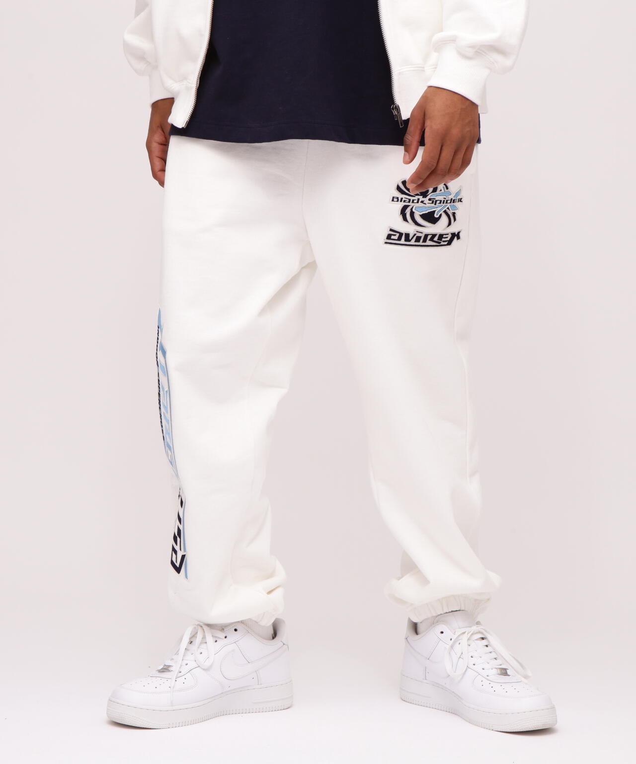 《AVIREX × XLARGE》SWEAT PANTS BLACK SPIDER / スウェットパンツ ブラック スパイダー
