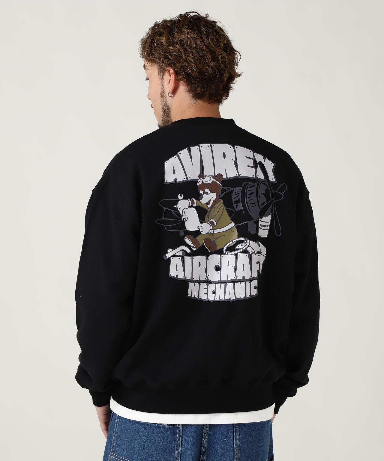 《WEB&DEPOT限定》FLIGHT MECHANIC CREW NECK SWEAT