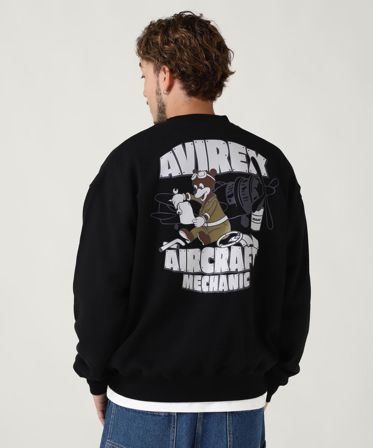 《WEB&DEPOT限定》FLIGHT MECHANIC CREW NECK SWEAT
