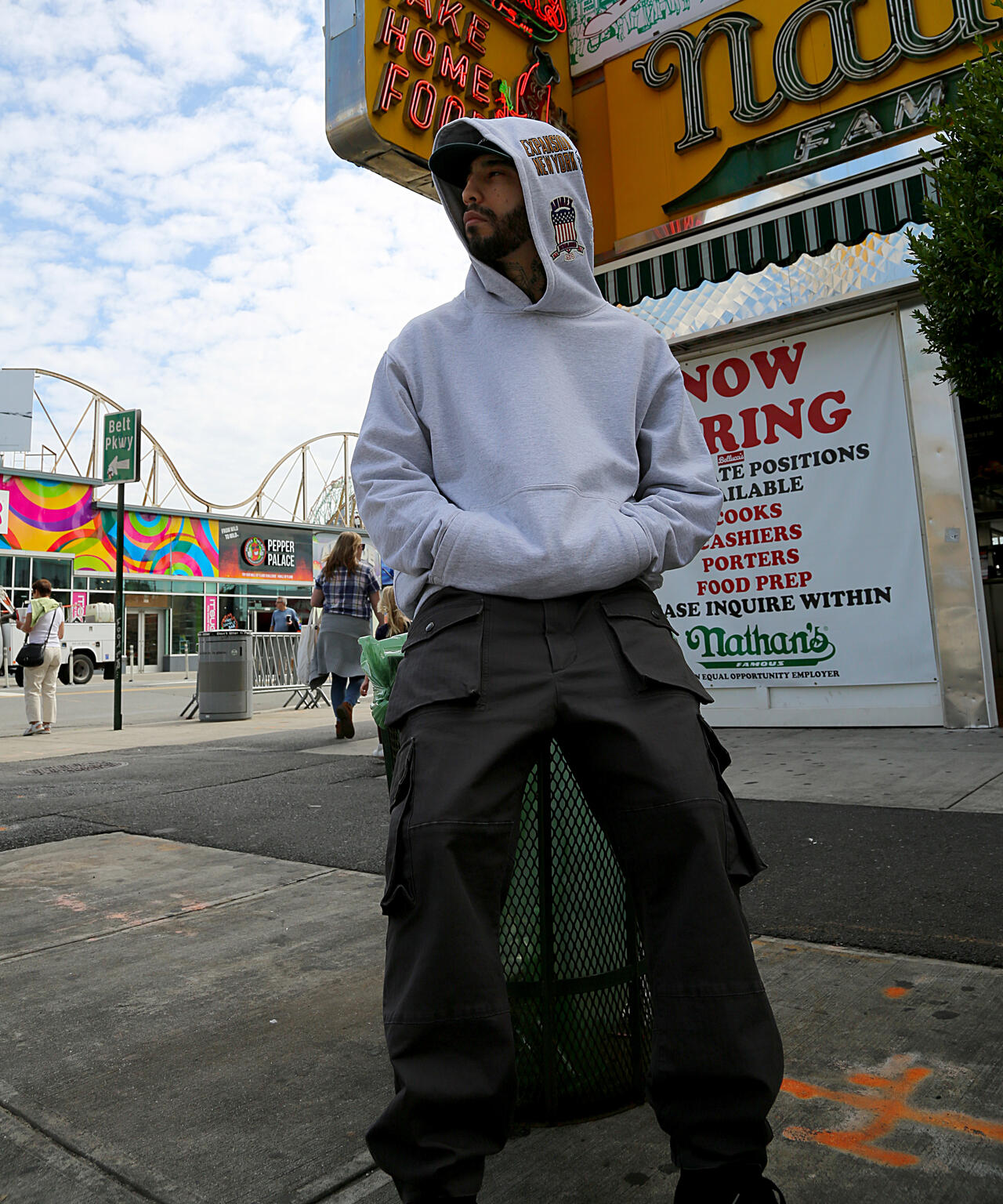《AVIREX × EXPANSION》 FLAT VISOR CAP BLACK / フラット バイザー キャップ ブラック