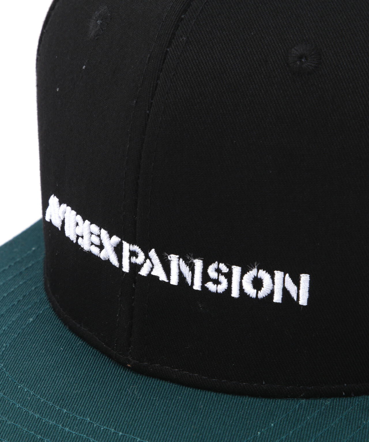 《AVIREX × EXPANSION》 FLAT VISOR CAP BLACK / フラット バイザー キャップ ブラック